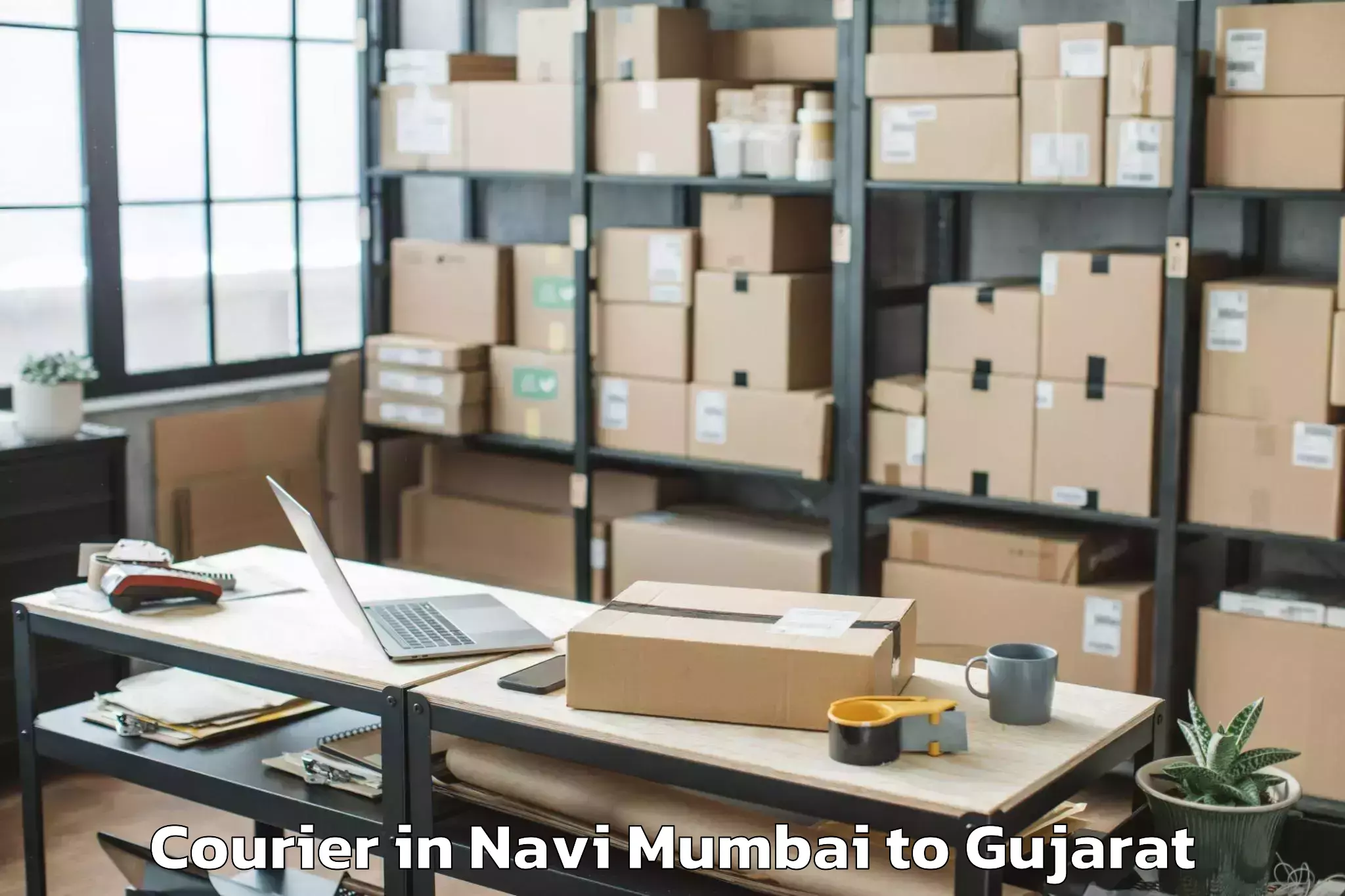 Affordable Navi Mumbai to Rudra Mata Airport Bhj Courier